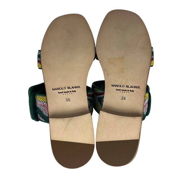 Manolo Blahnik Multicolor Sandals - Picture 13 of 14